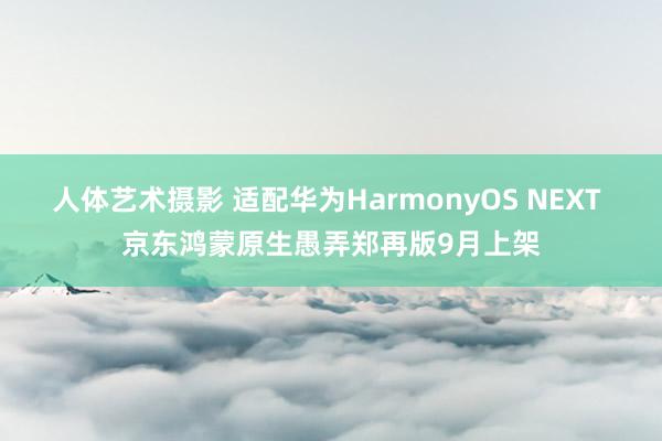 人体艺术摄影 适配华为HarmonyOS NEXT 京东鸿蒙原生愚弄郑再版9月上架