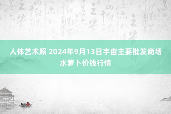 人体艺术照 2024年9月13日宇宙主要批发商场水萝卜价钱行情