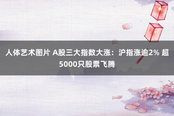 人体艺术图片 A股三大指数大涨：沪指涨逾2% 超5000只股票飞腾