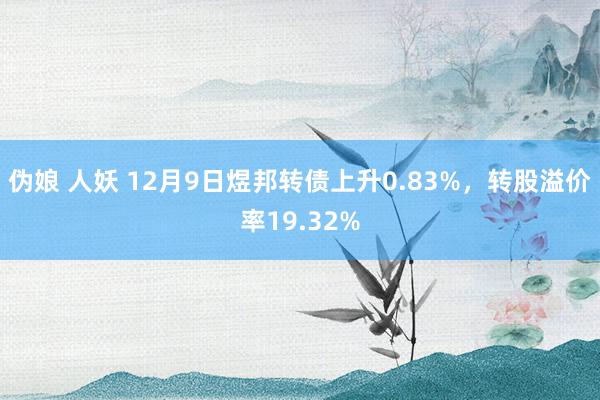 伪娘 人妖 12月9日煜邦转债上升0.83%，转股溢价率19.32%