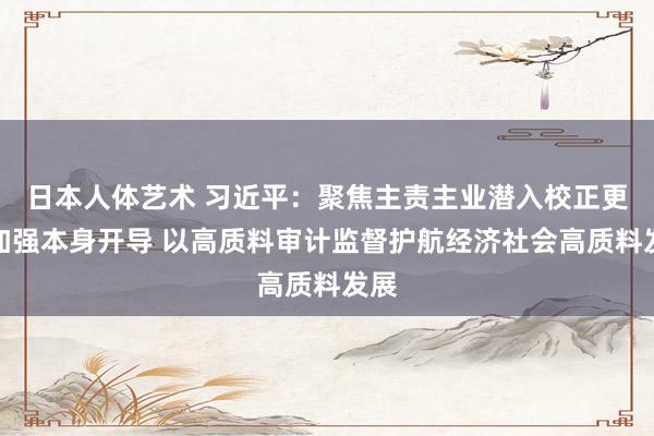 日本人体艺术 习近平：聚焦主责主业潜入校正更动加强本身开导 以高质料审计监督护航经济社会高质料发展