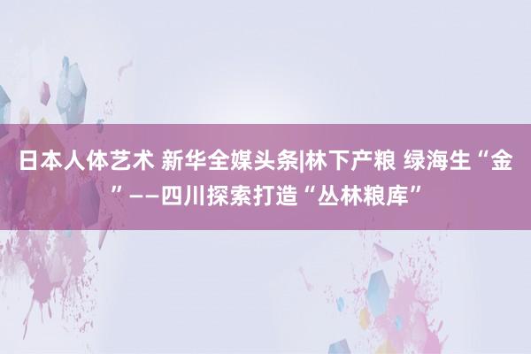 日本人体艺术 新华全媒头条|林下产粮 绿海生“金”——四川探索打造“丛林粮库”