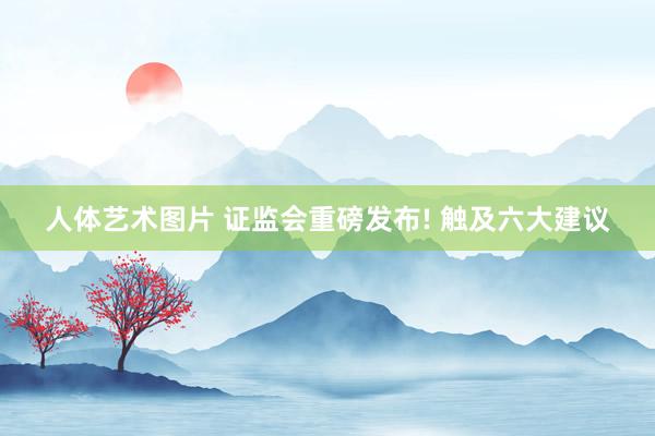 人体艺术图片 证监会重磅发布! 触及六大建议